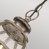 Wisząca lampa na taras Halleron KL-HALLERON-8M-BU Kichler kula IP44 brąz przezroczysty