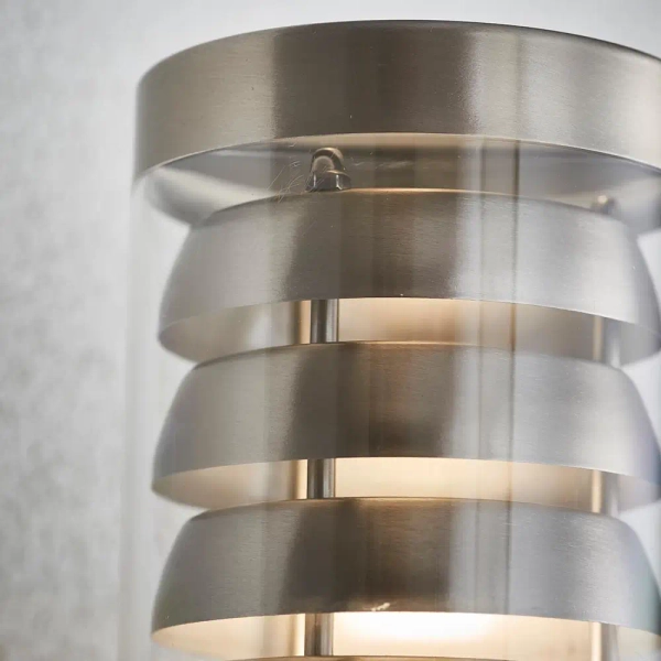 Ścienna lampa na taras TANGO 13921 metalowa IP44 srebrna