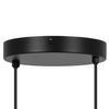 Podwójna lampa wisząca Vela K-5337 kule szklana metalowa bursztynowa czarna