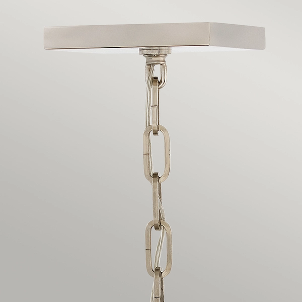 Pałacowa lampa wisząca QN-STINSON-4P-M-BK czarna nikiel