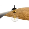 Wisząca lampa LEAF czarna złota kapelusz nad stół 1xE27 41918