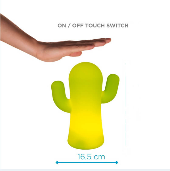 Dotykowa stołowa lampa Panchito LUMPCT20VWLNW IP43 kaktus limonkowa