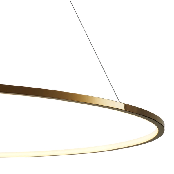 Wisząca lampa nad stół Circle Slim ST-10112P-D1200 LED 32W 3000K pierścień złota