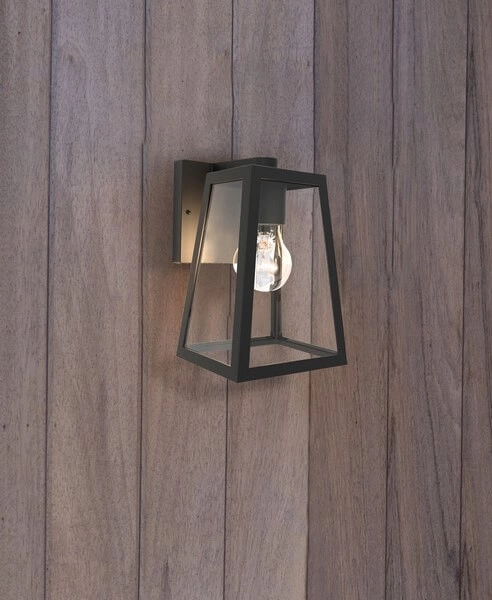 Elewacyjna LAMPA ogrodowa FIA 5290903012 Lutec ścienna OPRAWA zewnętrzna metalowa IP44 czarna