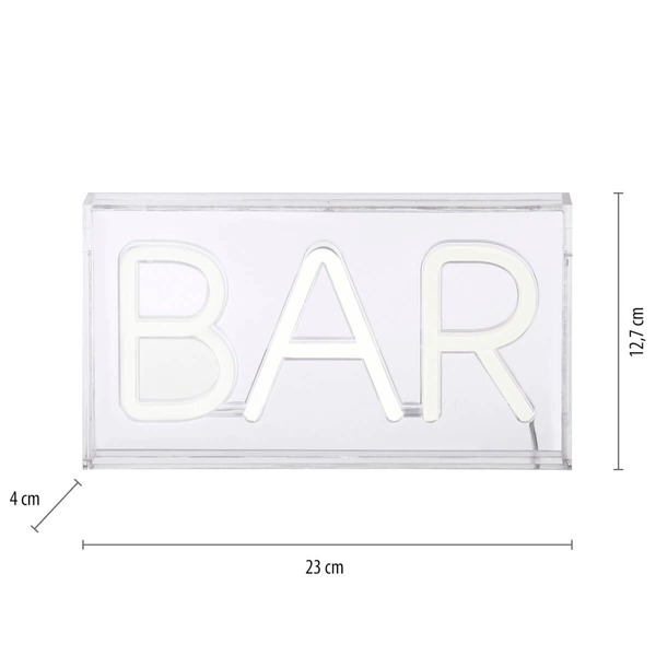 Stojąca lampa NEON-BAR 85026-16 Just Light LED 7,5W napis biały