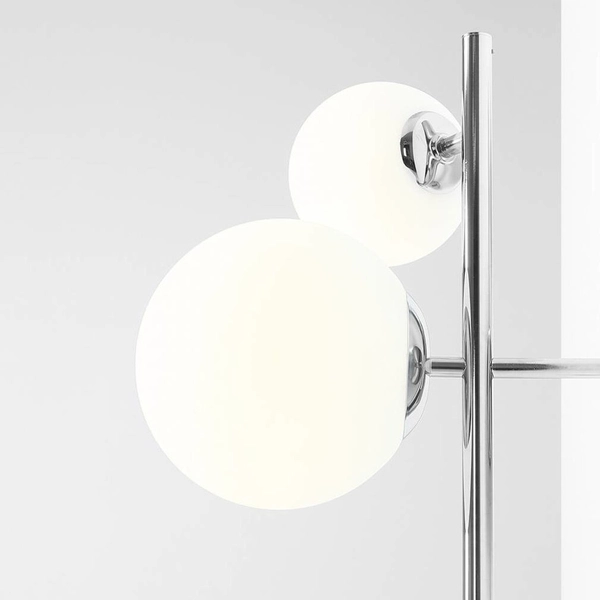 Nowoczesna lampa ścienna DIONE 1092Y4 Aldex balls kinkiet do salonu chrom