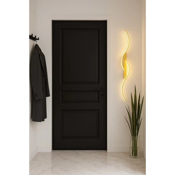 Ledowy kinkiet do jadalni Persi KSPER-Z LED 16W 3000K złoty