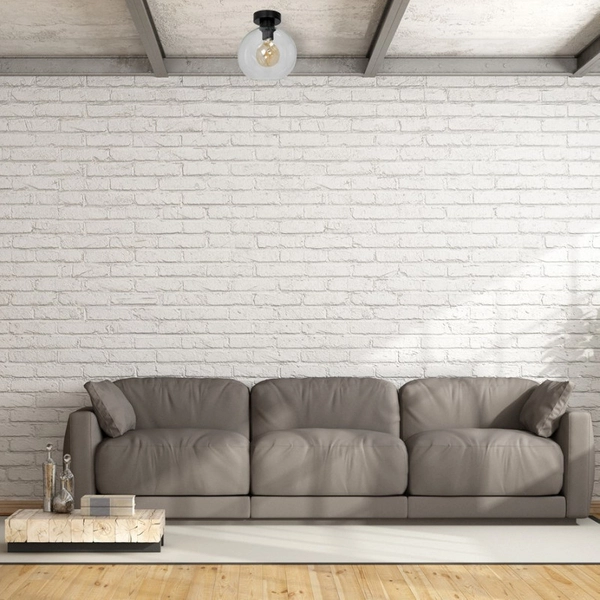 Loftowa LAMPA sufitowa SOFIA MLP6573 Milagro szklana OPRAWA skandynawska kula czarna przezroczysta