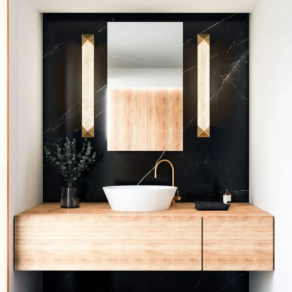 Naścienna lampa Caesar QN-CAESAR-WL-VBS-AR LED 23W 3000K mosiądz