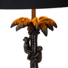 Orientalna LAMPKA stojąca EXTRAVAGANZA COCONUT 10505/81/30 Lucide dekoracyjna LAMPA biurkowa abażurowa małpki czarne