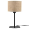 Stołowa lampa do salonu Juta 5552 tuba naturalna juta czarny