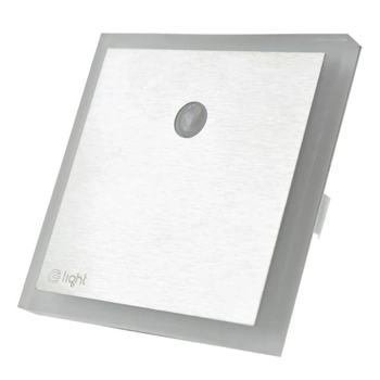 Schodowa lampa z czujnikiem Evo EKS1480 LED 0,6W 4000K biały srebrny