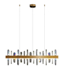 Podwieszana lampa glamour Arctic SMP0099 gold Step LED 104W 3000K kryształ złota