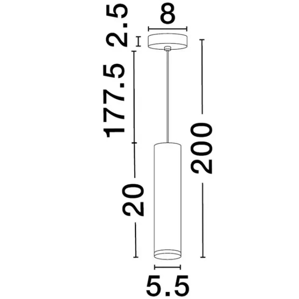Okrągła wisząca lampa do kuchni ZENFARO LE45672 biała