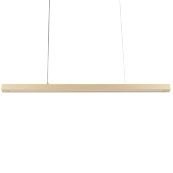 Minimalistyczna lampa wisząca FUTURA STEEL złota listwa LED 18W 4000K