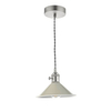 Wisząca lampa nad stół Hadano HAD0161-06 Dar Lighting chrom szara