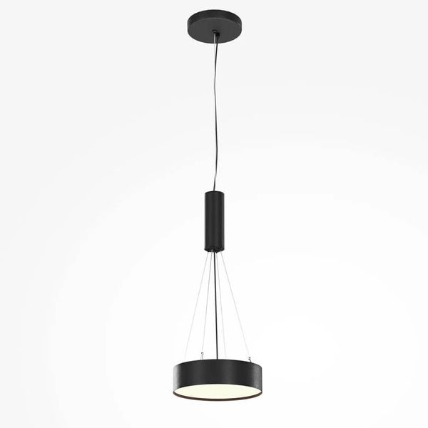 Nasufitowa lampa Zon C032CL-24W3K-RD-B Maytoni LED 24W 3000K okrąg czarna