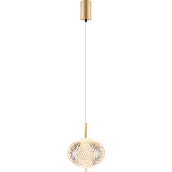 Żebrowana zwisająca lampa Galatea DU31350/6.5W LED 6,5W CCT złota