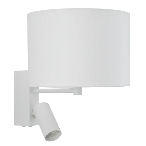 Naścienna lampa do sypialni LUSSO 11520 nocna biała