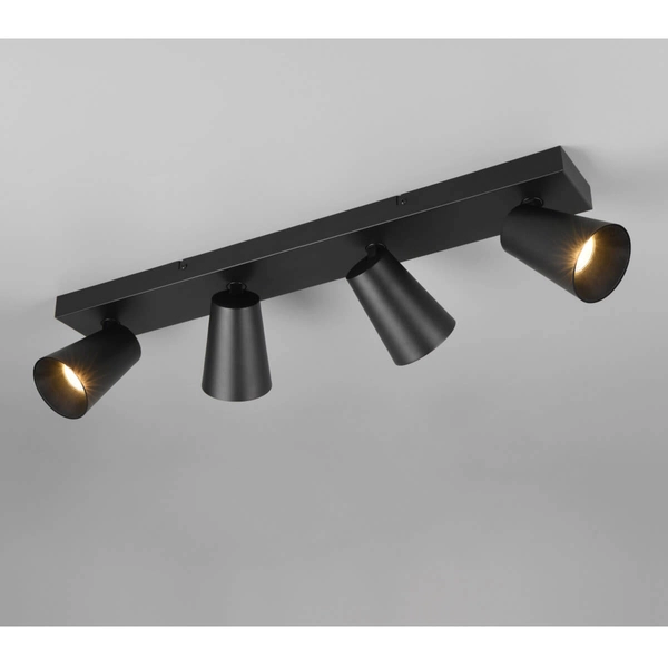 Regulowana lampa sufitowa Sharp 817100432 tuba punktowa do salonu czarna