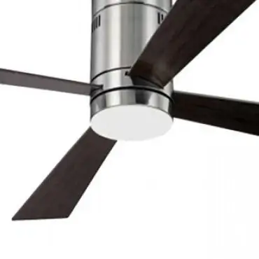 Nowoczesny wentylator sufitowy 19138 LED 15W CCT drewno czarny