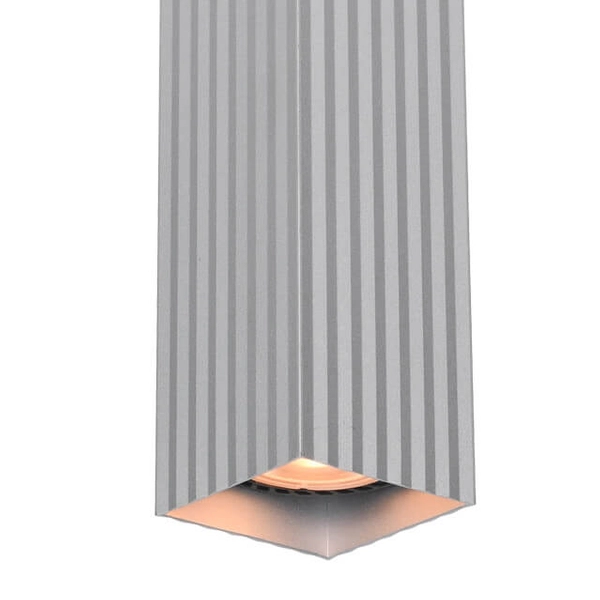 Natynkowa lampa Tecno CLN-37492-L-ALU Italux słupek do holu srebrna