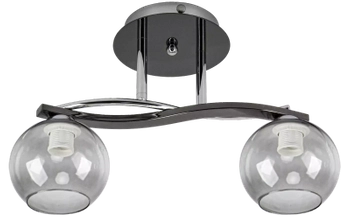 Szklana lampa sufitowa 8912/2 8C + 9BC balls grafitowa