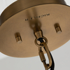 Wisząca lampa tuba QN-LINARA-P-BK metalowa czarna mosiądz