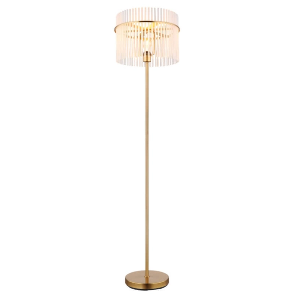 Podłogowa lampa do salonu GORLEY 15698SM glamour złota