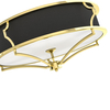LAMPA sufitowa Stesso PL Gold / Nero L Orlicki Design abażurowa OPRAWA okrągły plafon klasyczny czarny złoty