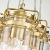 Wielopunktowa lampa zwis Brinley KL-BRINLEY6-BB Kichler przezroczysta mosiądz
