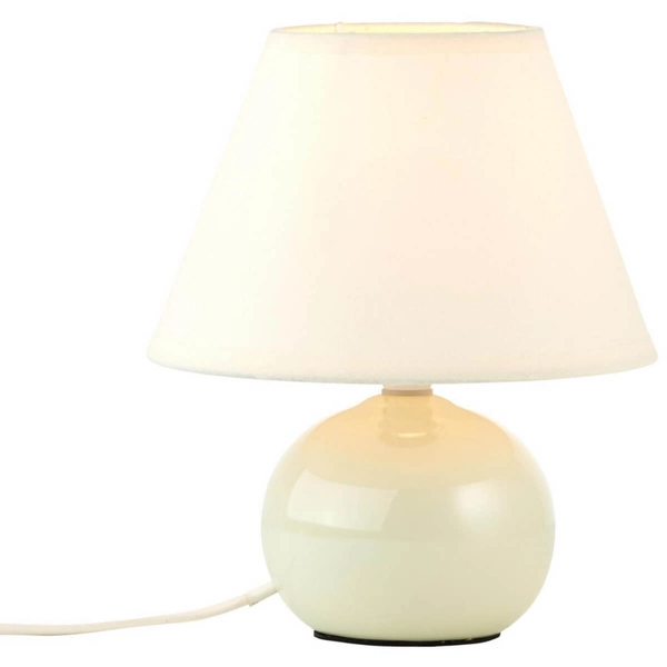 Abażurowa lampka stołowa Primo 61047/28 ceramiczna beżowy
