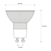 Żarówka halogenowa GU10 3031854 LED 3W 3000K 250lm srebrny