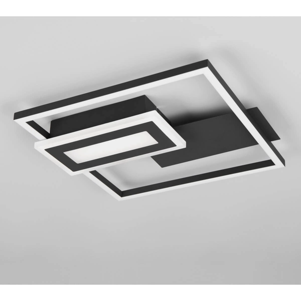 Ledowy plafon Spiro R67862132 RL Light LED 22W 3000K prostokątny czarny