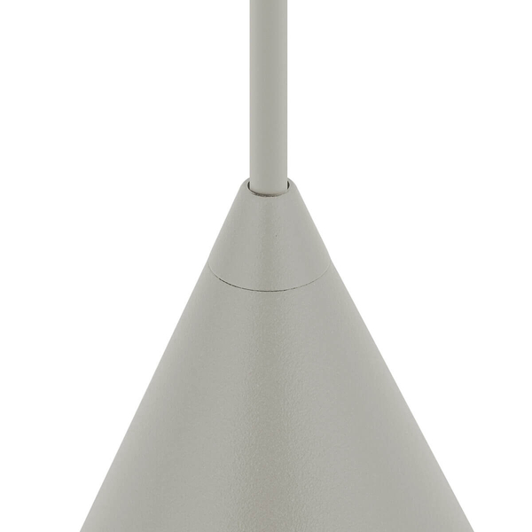 Stożkowa lampa zwieszana ZENITH 11455 jedwabisty szary