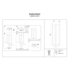 Stojąca lampa na zewnątrz Cell O452FL-01GF1 Maytoni IP54 grafitowy