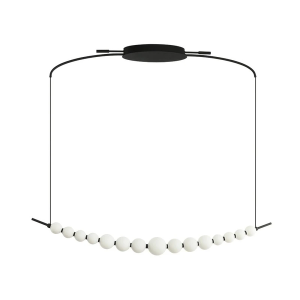 Wisząca lampa kulista PERLA czarna biała AZ6896 15xLED 26W 3000K