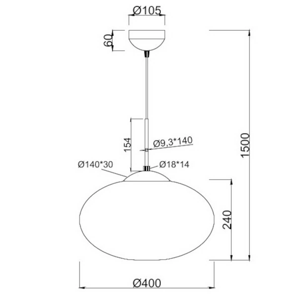 Zwis lampa salonowa FOMENTO 363190108 Trio pojedyncza bubble złoty biały