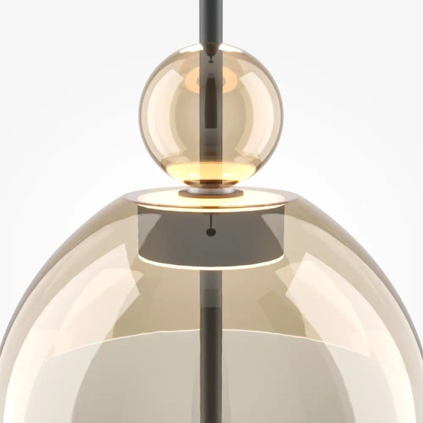 Wisząca lampa Bangkok MOD185PL-L12CG3K1 LED 12W 3000K do salonu mosiądz