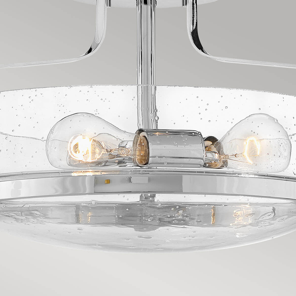 Salonowa lampa sufitowa Harper HK-HARPER-SFS-CM-CS Hinkley przezroczysty chrom