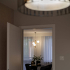 Zwisająca lampa do jadalni Estera 6799 ekologiczna drewniana biała