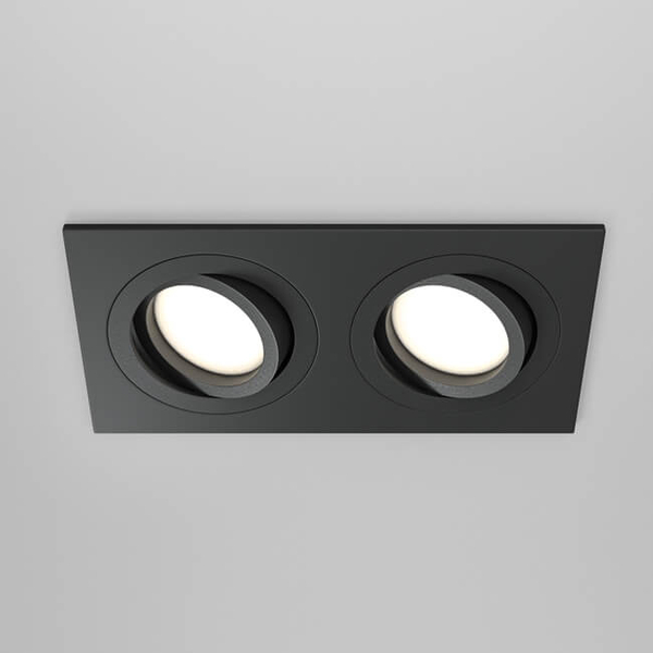 Wpuszczana lampa sufitowa Atom DL024-2-02B spot czarny
