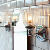 Lampa ścienna na przedpokój Austen BATH-AUSTEN1-PC chrom przezroczysty