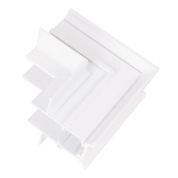 Szynowy kątownik magnetyczny ściana-sufit MT0027 metalowy biały