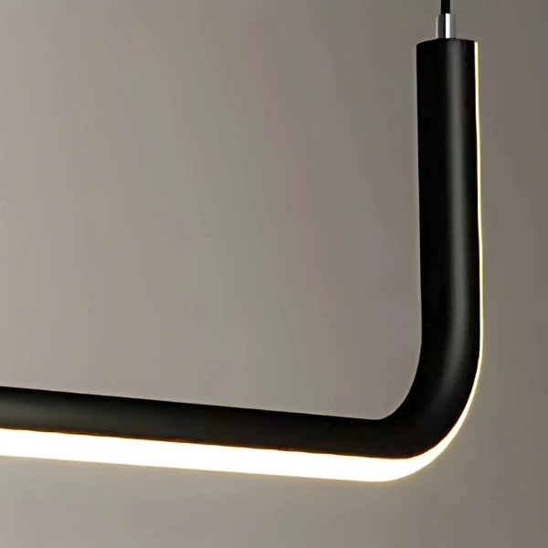 Nowoczesny żyrandol Nikon LWNN LED 36W 3000K nad stół czarny