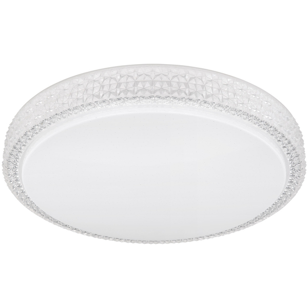 Plafon LAMPA sufitowa OVI 41749-22 Globo okrągła OPRAWA glamour crystal LED 22W 3000K - 6500K kryształki biały - przezroczys