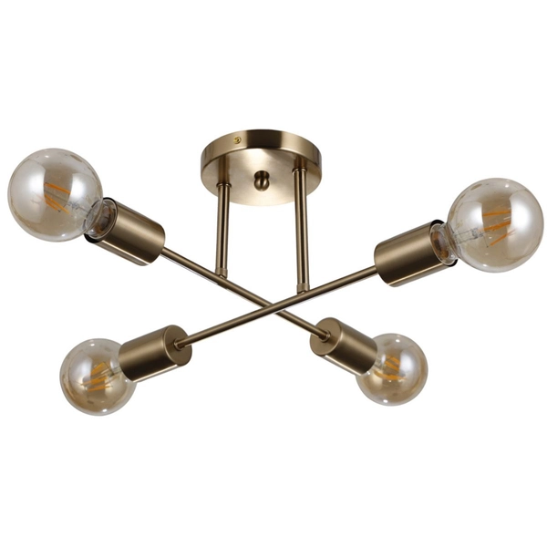 Loftowa lampa sufitowa Formio PND-4052-4-HBR Italux metalowa mosiądz