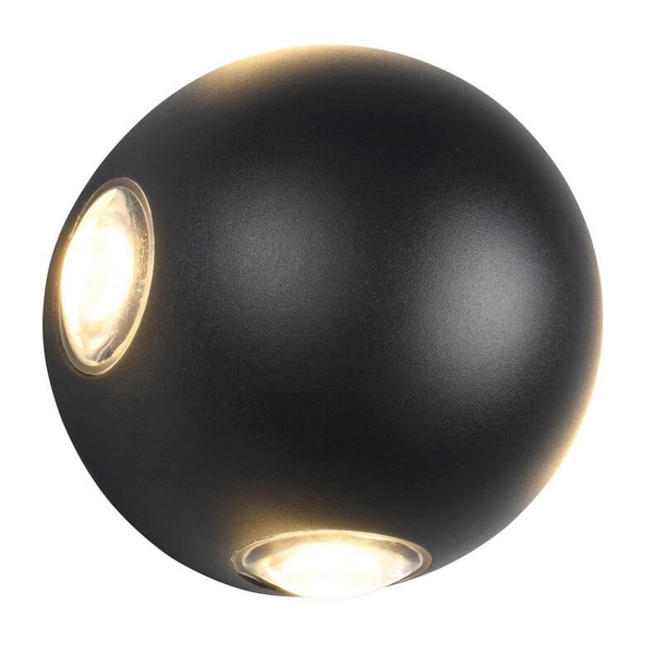 Kinkiet ogrodowy Avisio 246760432 Trio LED 2W 3000K IP54 kula czarna