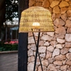 Lampa podłogowa ażurowa Amalfi LUMAMA145BXWLNW King Home na taras IP54 beżowa