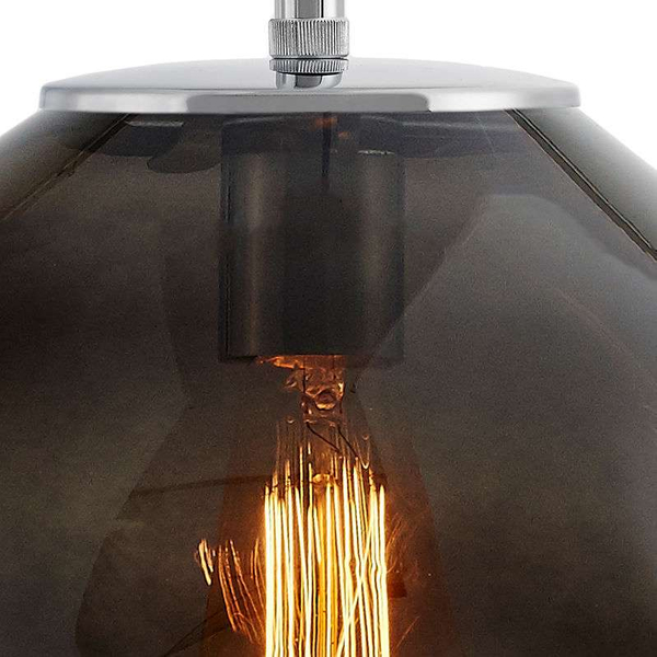 LAMPA wisząca AVIA M 10422108 Kaspa szklana OPRAWA zwis grafitowy